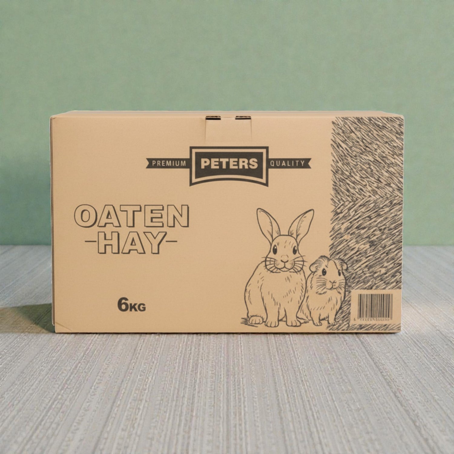 Peters Oaten Hay 6kg – High Fibre Australian Hay for Rabbits & Guinea Pigs