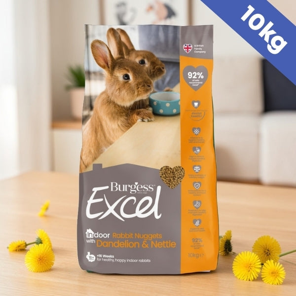 10kg Burgess Excel Indoor Rabbit Pellets