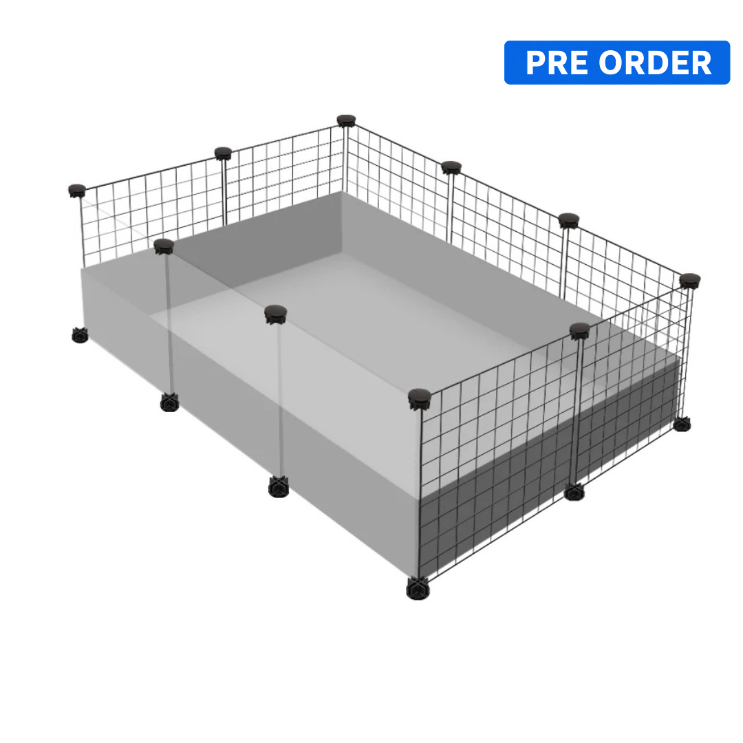 Ozzy Cages Grey clear panel cage