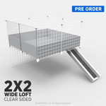 Wide Ozzy Loft Clear for guinea pig cage