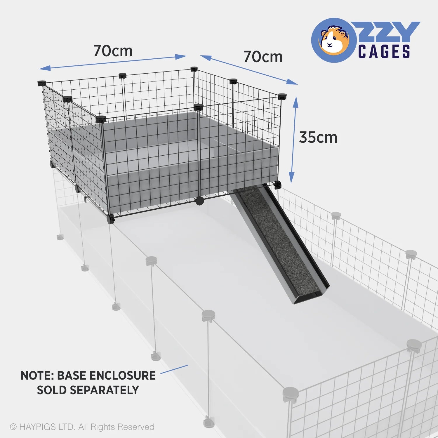 Loft Combo - 2x2 Wide Loft Add On for Guinea Pig Cages