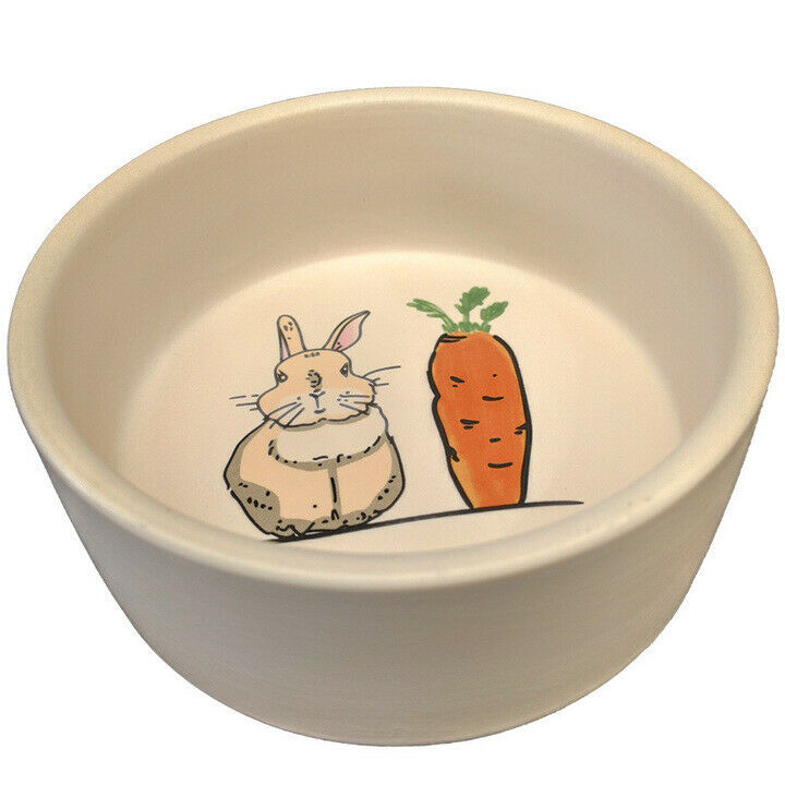 Frost Rabbit & Carrot Ceramic Bowl - 13.5cm