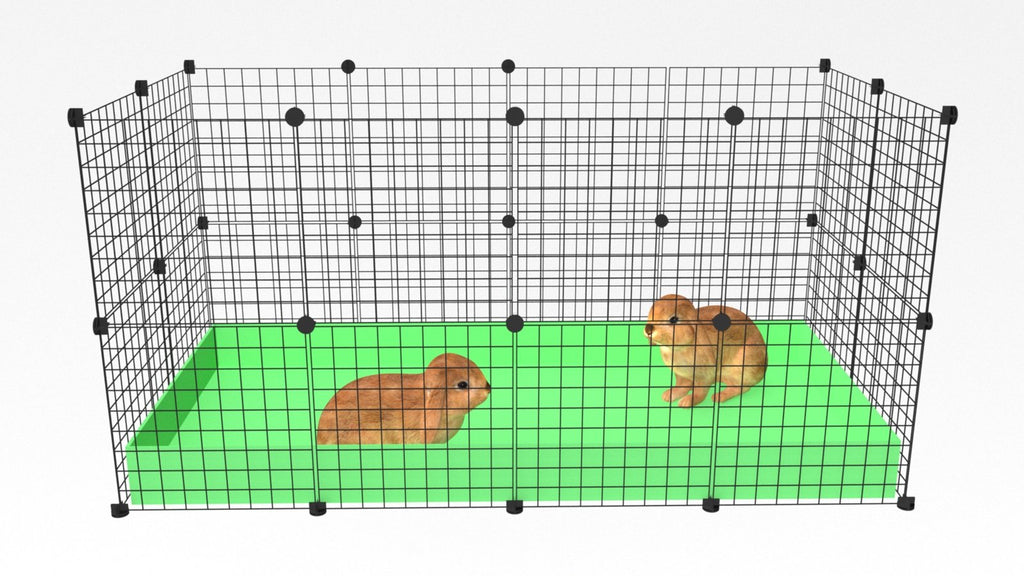 2 x 4 Indoor Rabbit Enclosure - Guinea Pigs Australia