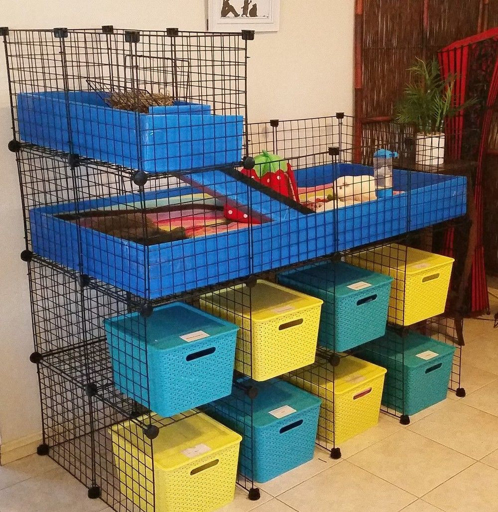 Cage Stand For 2X4 Grid Cage For Guinea Pigs Rabbits And Small Animals cage-stand-for-2x4-grid-cage-for-guinea-pigs-rabbits-and-small-animals