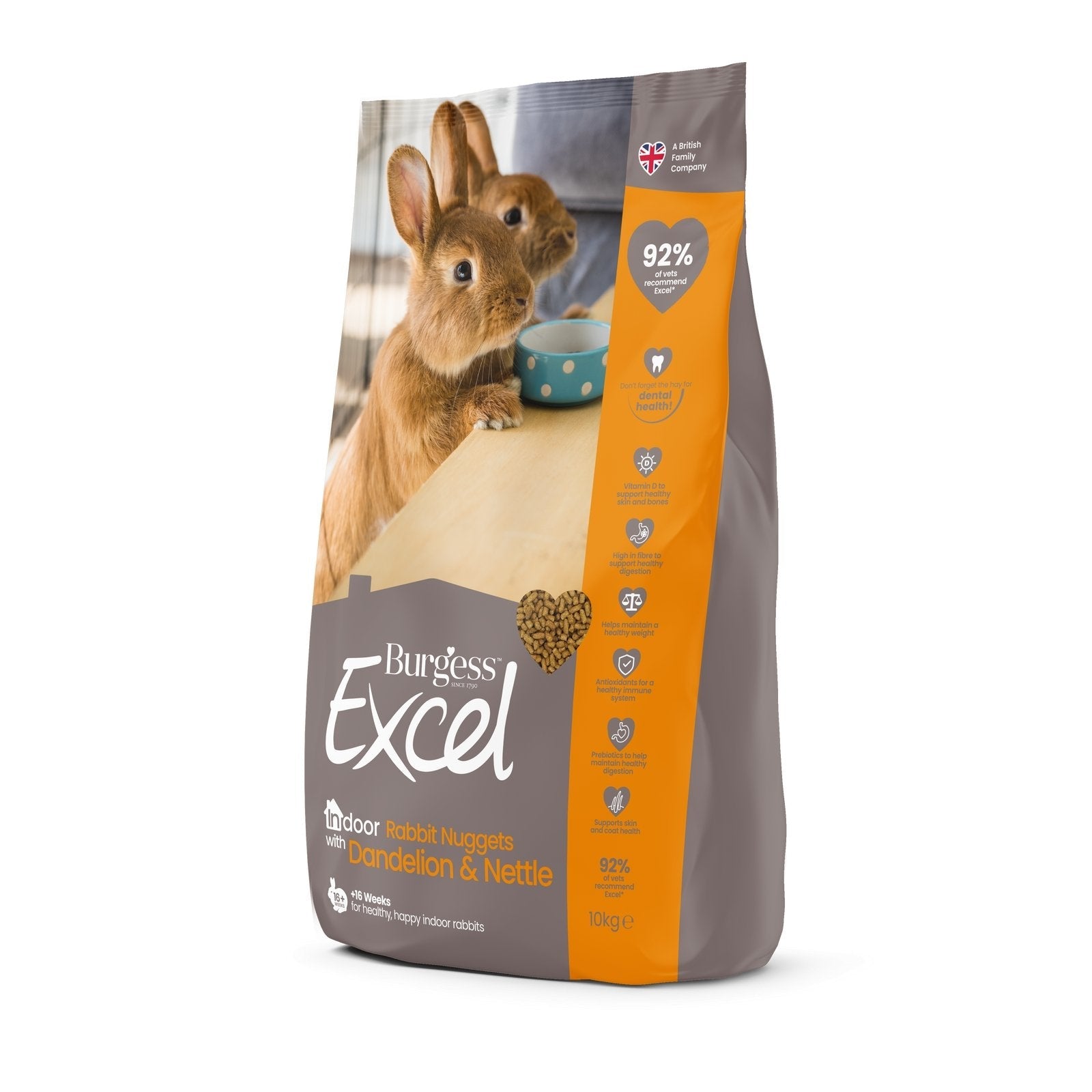 Granulés Burgess Excel Breeder pour lapins et cochons d'Inde